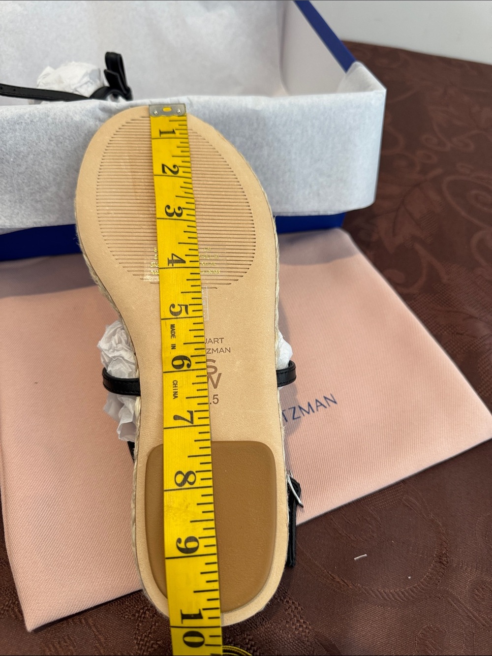 Stuart Weitzman ‘Falicity’ Slingback Espadrille Sandal. Ladies 8.5. - Picture 12 of 16